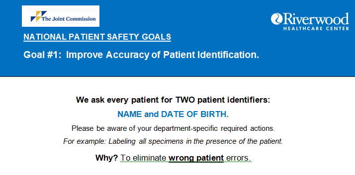 Safety Goal #1